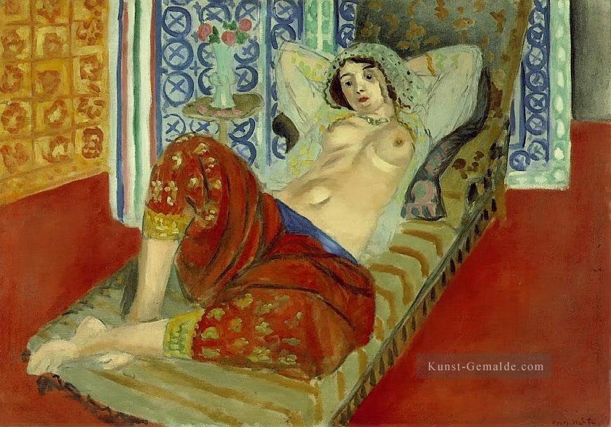 Odalisque mit Red Culottes nackt 1921 abstrakte fauvism Henri Matisse Ölgemälde